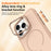 For iPhone 13 Pro Max Case Compatible with MagSafe Skin-touch PC + TPU Phone Cover with Foldable Kickstand - Desert Gold - 6
