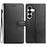For Samsung Galaxy A57 5G Leather Case Wallet Stand Phone Cover with Handy Strap - Black - 1