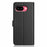 For Google Pixel 10a Wallet Case with Strap   /   Multiple Card Slots Solid Color Leather Stand Phone Cover - Black - 7