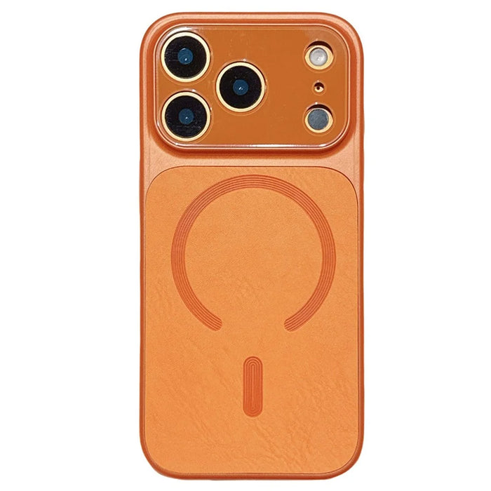 For iPhone 17 Pro Max Case Compatible with MagSafe Anti Scratch TPU + PC Phone Cover - Orange - 1
