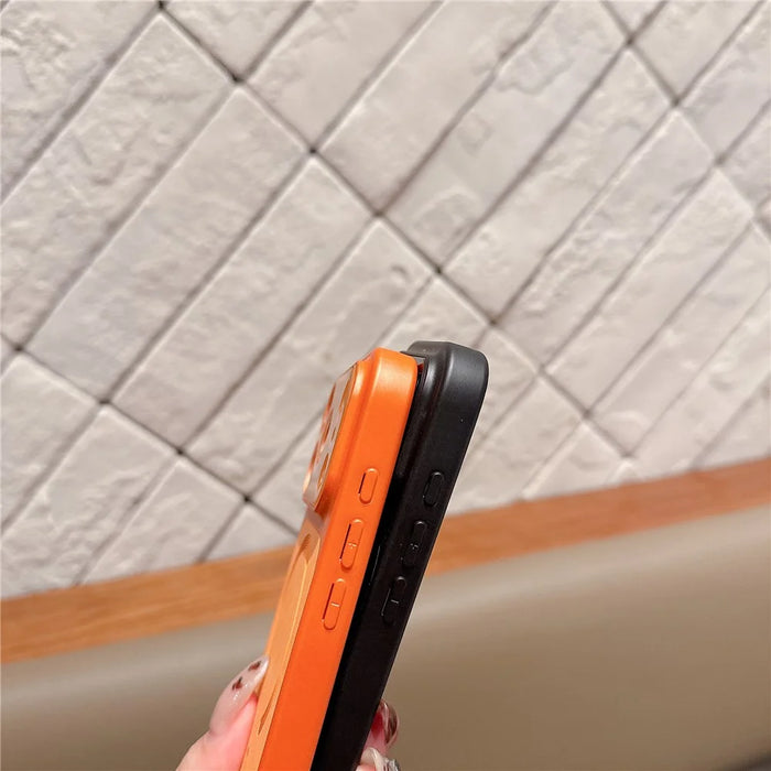 For iPhone 17 Pro Max Case Compatible with MagSafe Anti Scratch TPU + PC Phone Cover - Orange - 5