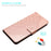 For Samsung Galaxy A37 5G Leather Case with Card Slots Mandala Pattern Phone Cover Stand - Rose Gold - 4