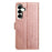 For Samsung Galaxy A37 5G Leather Case with Card Slots Mandala Pattern Phone Cover Stand - Rose Gold - 7