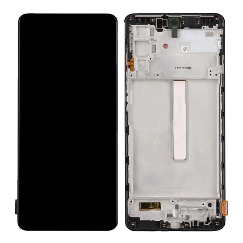 For Samsung Galaxy M52 5G M526 Grade S OEM AMOLED Screen and Digitizer Assembly + Frame Part (without Logo) - 1
