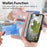 For iPhone 17e / 16e Stand Case Leaf Shape Magnetic Clasp Leather Phone Cover with Hand Strap - Rose Gold - 6