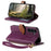 For Samsung Galaxy S25+ Stand Case Leaf Shape Magnetic Clasp Leather Phone Cover with Hand Strap - Purple - 3