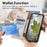 For Samsung Galaxy S25 Edge Stand Case Leaf Shape Magnetic Clasp Leather Phone Cover with Hand Strap - Beige - 6
