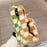 For iPhone 17 Pro Fluffy Phone Case Gird Winter Warm Hand Strap TPU Cover - White + Orange - 3