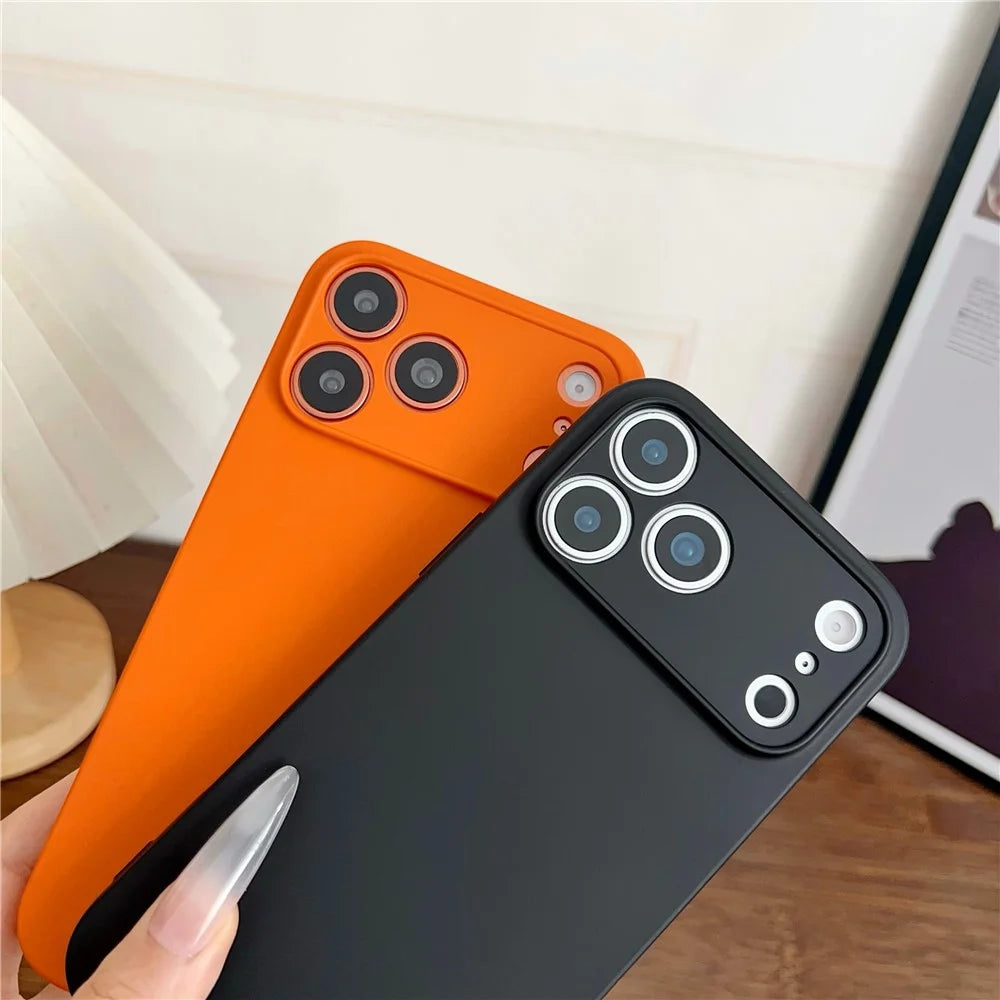YIKATU For iPhone 17 Pro Max Case Anti Scratch Rubberized TPU Phone Back Cover - Orange - 5