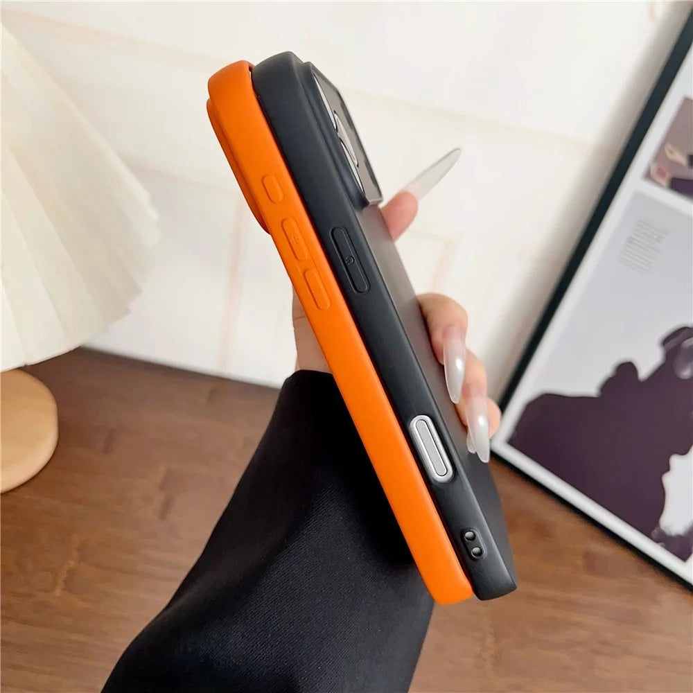 YIKATU For iPhone 17 Pro Max Case Anti Scratch Rubberized TPU Phone Back Cover - Orange - 6