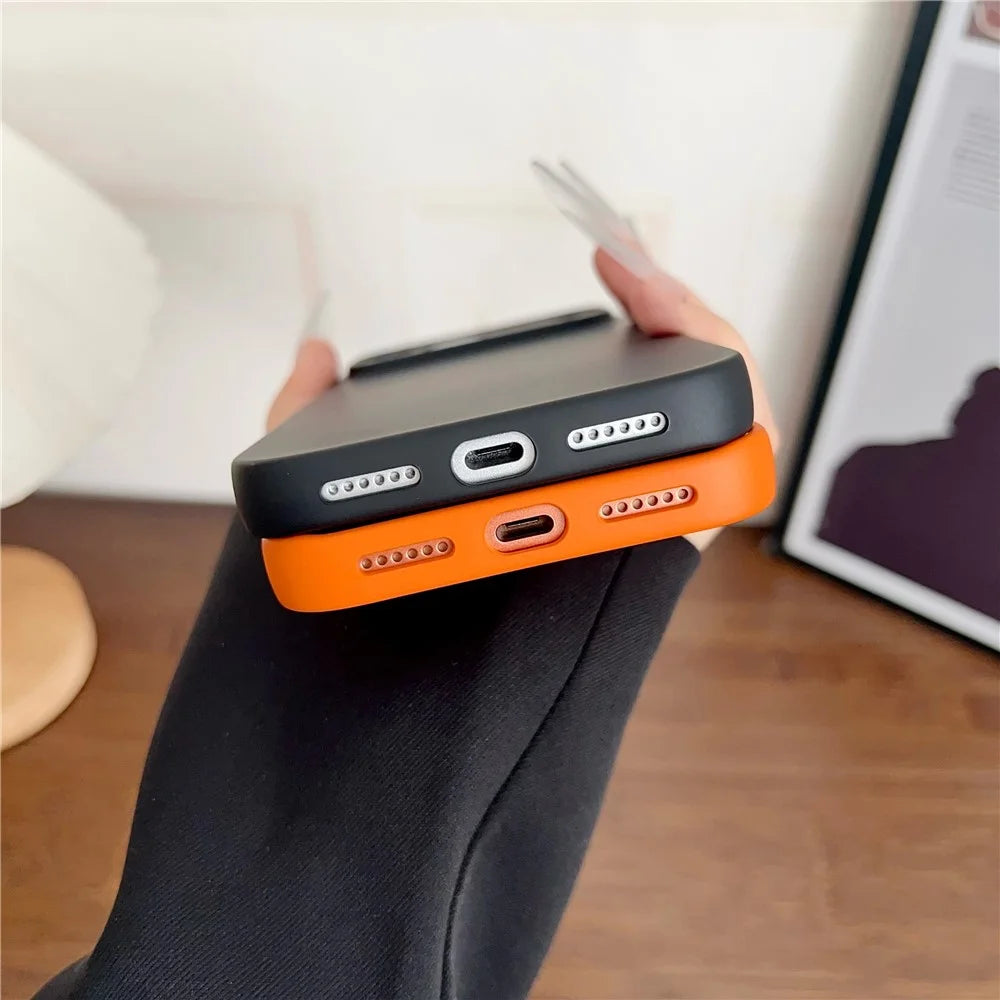 YIKATU For iPhone 17 Pro Case Anti Scratch Rubberized TPU Phone Back Cover - Orange - 7