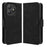 For Blackview Wave 9C Leather Case Phone Wallet Cover with Multiple Card Slots - Black - 1