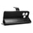 For Blackview Wave 9C PU Leather Case with Strap Crazy Horse Texture Phone Wallet Cover - Black - 3