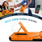 For iPhone 15 Case PC + TPU Kickstand Camera Slider Phone Cover Compatible with MagSafe - Orange - 4