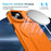 For iPhone 15 Case PC + TPU Kickstand Camera Slider Phone Cover Compatible with MagSafe - Orange - 6