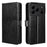 PU Leather Case for Doogee Note 56 / Note 56 Pro / Note 56 Plus Crazy Horse Texture Phone Wallet Cover with Strap - Black - 1
