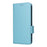 Leather Case for Doogee Note 56 / Note 56 Pro / Note 56 Plus Litchi Texture Wallet Phone Cover with Wrist Strap - Baby Blue - 7