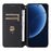 For Realme GT 8 5G Case Wallet Rhombus Imprinted PU Leather Phone Cover - Black - 2