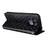 For Realme GT 8 5G Case Wallet Rhombus Imprinted PU Leather Phone Cover - Black - 4