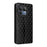 For Realme GT 8 5G Case Wallet Rhombus Imprinted PU Leather Phone Cover - Black - 6