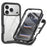 For iPhone 18 Pro / 17 Pro Magnetic Case PC + TPU Protective Phone Cover with PET Screen Film - Black - 1
