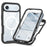 For iPhone Air Magnetic Case PC + TPU Protective Phone Cover with PET Screen Film - Black - 1