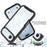 For iPhone Air Magnetic Case PC + TPU Protective Phone Cover with PET Screen Film - Black - 4