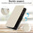 For Google Pixel 8a Stand Case Litchi Texture Genuine Cow Leather Wallet Phone Cover RFID Blocking - White - 5