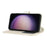 For Samsung Galaxy S23 Stand Case Litchi Texture Genuine Cow Leather Wallet Phone Cover RFID Blocking - White - 4