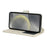 For Samsung Galaxy S24 Stand Case Litchi Texture Genuine Cow Leather Wallet Phone Cover RFID Blocking - White - 4