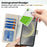 For Samsung Galaxy S24 Stand Case Litchi Texture Genuine Cow Leather Wallet Phone Cover RFID Blocking - White - 7