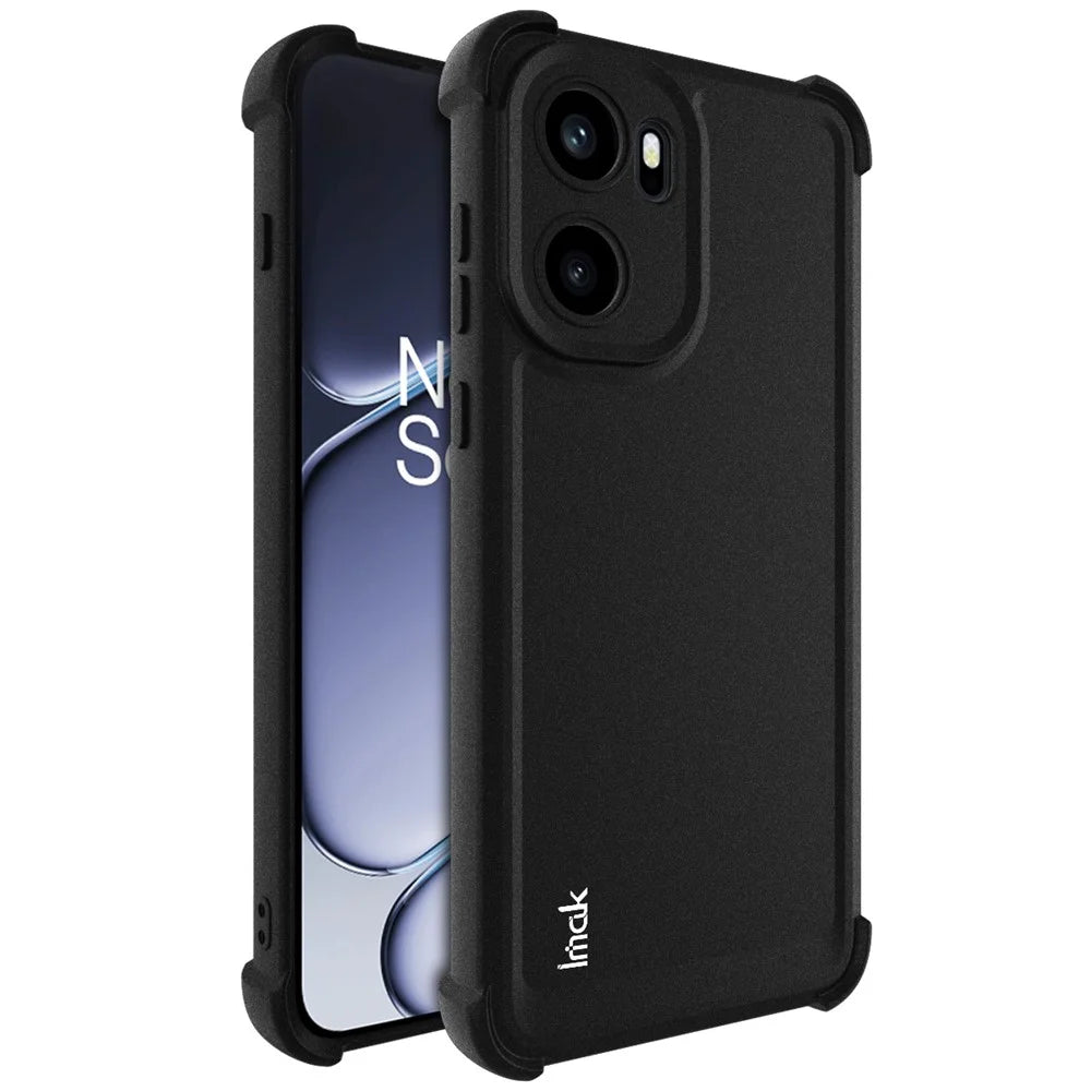 IMAK For OnePlus Ace 6T 5G / Ace 6 5G  /  15R 5G Case TPU Phone Cover Airbag Shockproof Protection - Matte Black - 1
