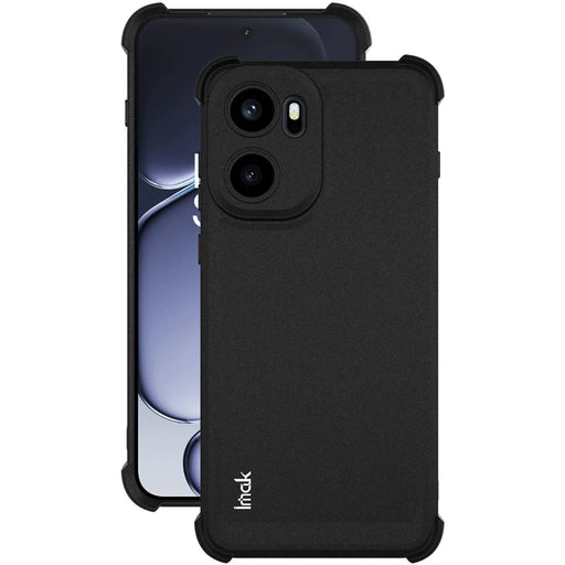 IMAK For OnePlus Ace 6T 5G / Ace 6 5G  /  15R 5G Case TPU Phone Cover Airbag Shockproof Protection - Matte Black - 2