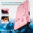 For iPhone 15 Pro Case Kickstand Camera Slider PC + TPU Phone Cover Compatible with MagSafe - Pink - 2
