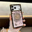 For iPhone 17 Pro Max Cases Rhinestone Decor Butterfly Pattern TPU + PC Phone Cover - Pink - 2