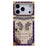 For iPhone 17 Pro Max Case Electroplated TPU + PC Phone Cover with Butterfly Kickstand - Dark Purple - 1