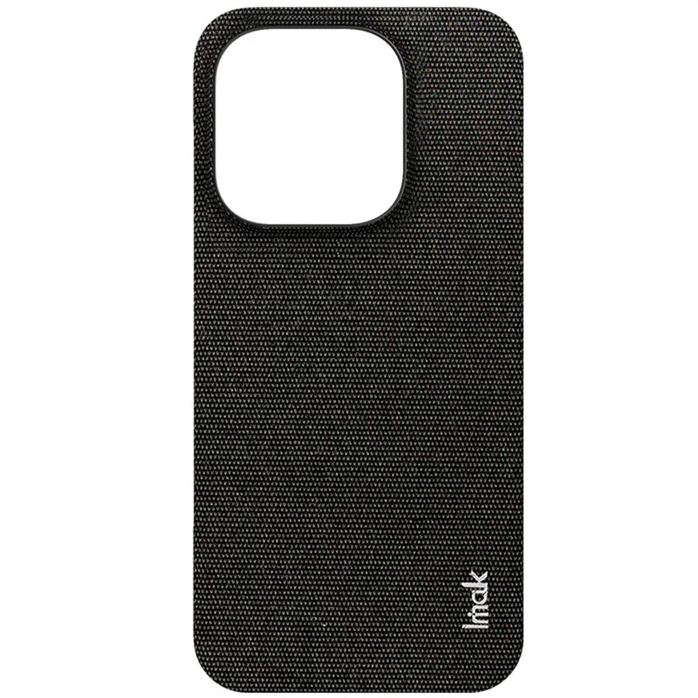 IMAK Ruiyi Series for OnePlus 15 5G Case Fabric Texture Leather + PC Phone Back Cover - Black - 6