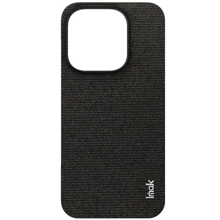 IMAK Ruiyi Series for OnePlus 15 5G Case Fabric Texture Leather + PC Phone Back Cover - Black - 6