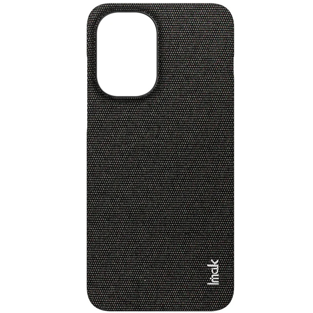 IMAK Ruiyi Series for OnePlus Ace 6T 5G / Ace 6 5G / 15R 5G Case Fabric Texture Leather + PC Phone Back Cover - Black - 6