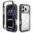 For iPhone 18 Pro / 17 Pro Magnetic Case PC + TPU Protective Phone Back Cover (No PET Film) - Black - 1
