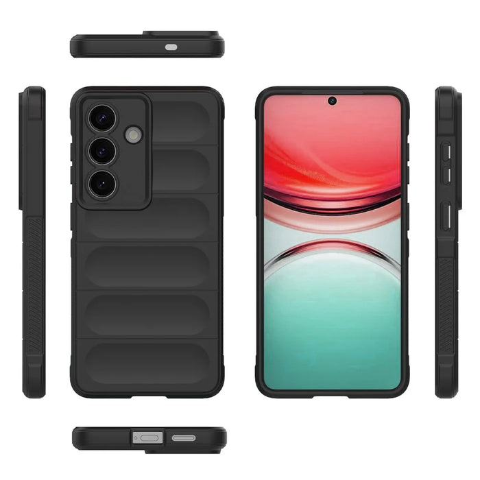 For Samsung Galaxy S26+ Case Anti-Drop Soft TPU Rugged Phone Back Cover - Black - 5