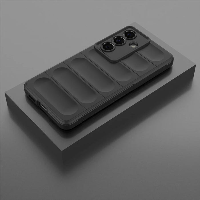 For Samsung Galaxy S26+ Case Anti-Drop Soft TPU Rugged Phone Back Cover - Black - 6
