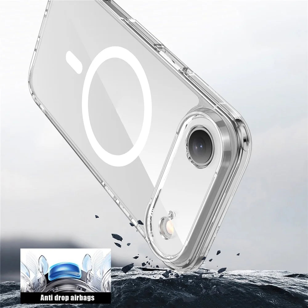 IPAKY For iPhone Air Clear Case TPU + PC Slim Phone Back Cover Compatible with MagSafe - Transparent - 4