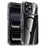 IPAKY For iPhone 17 Pro Max Clear Case Compatible with MagSafe Shockproof TPU+PC Phone Back Cover - Transparent  /  Black - 1