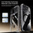IPAKY For iPhone 17 Pro Max Clear Case Compatible with MagSafe Shockproof TPU+PC Phone Back Cover - Transparent  /  Black - 6