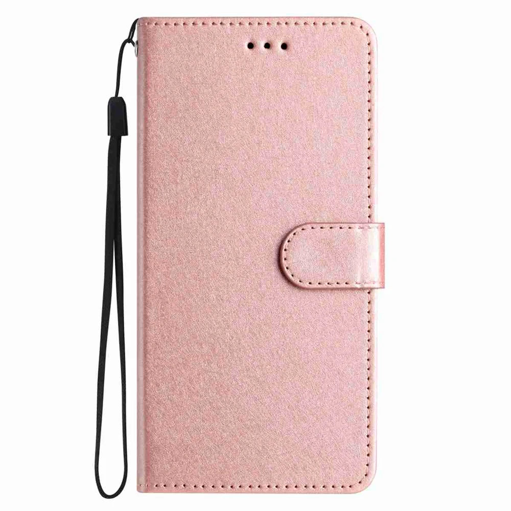 For Samsung Galaxy A37 5G Wallet Case Leather Folio Phone Cover Magnetic Clasp - Rose Gold - 3