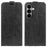 For Samsung Galaxy S26 Case with Card Slots Vertical Flip Leather Phone Cover - Black - 1