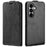 For Samsung Galaxy S26 Case with Card Slots Vertical Flip Leather Phone Cover - Black - 4