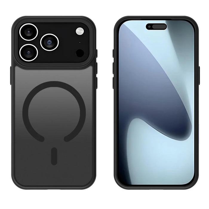 For iPhone 17 Pro Max Case AI Touch Camera Button PC TPU Phone Cover Compatible with MagSafe - Black - 2