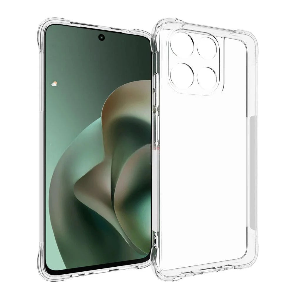 WANLONFENG For Motorola Moto G67 Power 5G Case  WL Series 2.0mm TPU Phone Cover with Tempered Glass Film - Transparent - 2